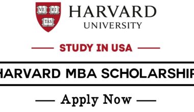 Harvard University MBA Scholarship